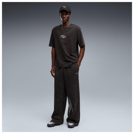 Puma Ανδρικό παντελόνι φόρμας SPC Washed Wide Leg Graphic Pants